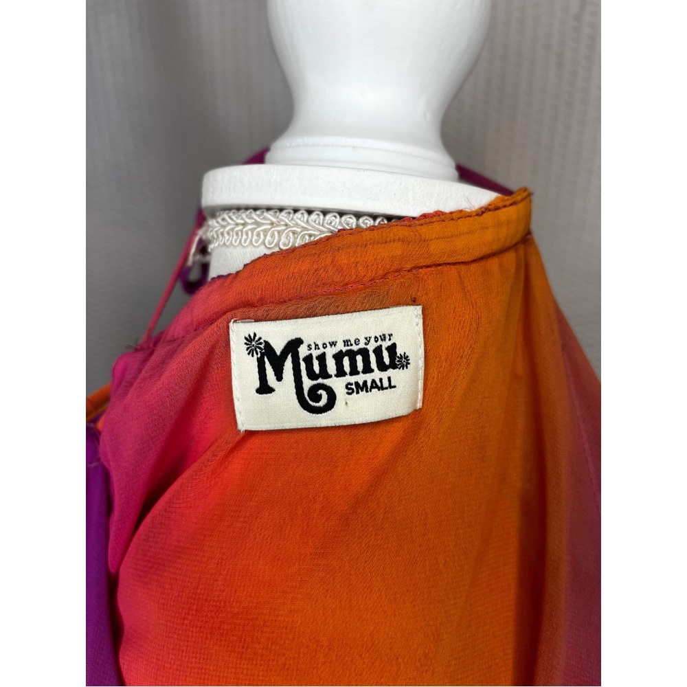 Show Me Your MuMu Pink and Orange dress - Picture 9 of 10